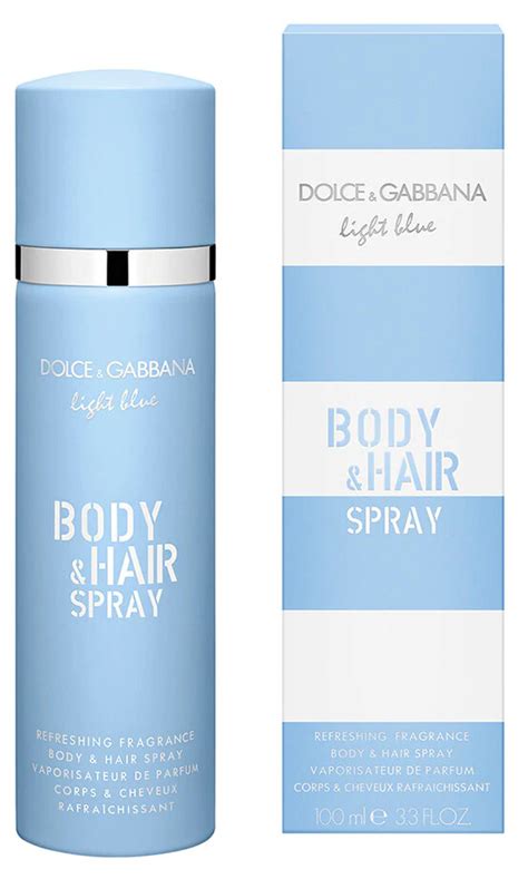 dolce gabbana light blue body hair spray|light blue perfume body care.